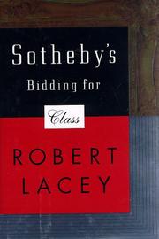 Cover art for SOTHEBY'S--BIDDING FOR CLASS