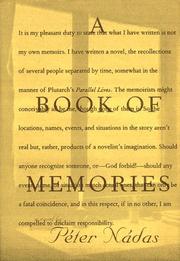 Book Cover for A BOOK OF MEMORIES