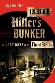 Cover art for INSIDE HITLER’S BUNKER