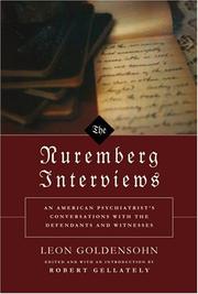 Cover art for THE NUREMBERG INTERVIEWS