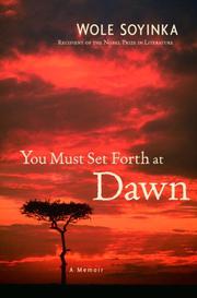 Book Cover for YOU MUST SET FORTH AT DAWN