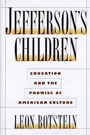 Cover art for JEFFERSON'S CHILDREN
