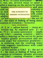 Book Cover for THE ALPHABET OF MODERN ANNOYANCES