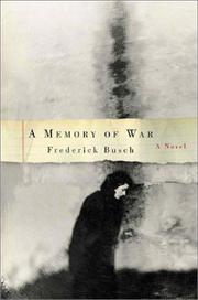 Cover art for A MEMORY OF WAR