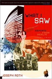 Book Cover for WHAT I SAW