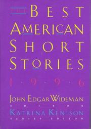 Cover art for THE BEST AMERICAN SHORT STORIES 1996