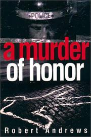 Book Cover for A MURDER OF HONOR