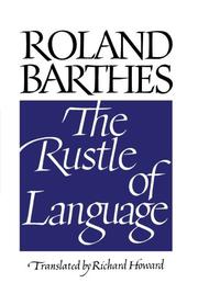 Cover art for THE RUSTLE OF LANGUAGE