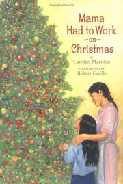 Book Cover for MAMA HAD TO WORK ON CHRISTMAS