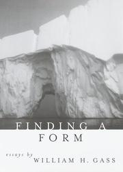 Book Cover for FINDING A FORM
