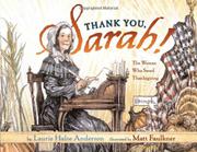 Book Cover for THANK YOU, SARAH