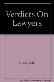 Book Cover for VERDICTS ON LAWYERS