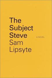 Cover art for THE SUBJECT STEVE