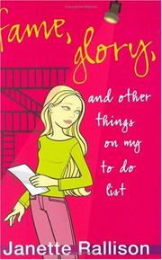 Cover art for FAME, GLORY, AND OTHER THINGS ON MY TO DO LIST