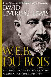 Cover art for W.E.B. DU BOIS