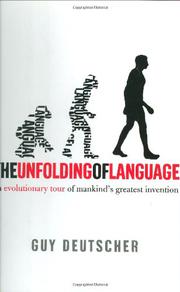 Cover art for THE UNFOLDING OF LANGUAGE