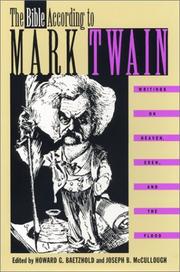 Cover art for THE BIBLE ACCORDING TO MARK TWAIN