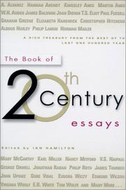 Cover art for THE BOOK OF 20TH CENTURY ESSAYS