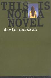 Book Cover for THIS IS NOT A NOVEL