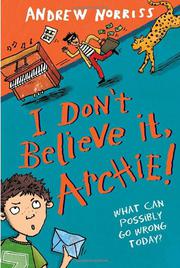 Cover art for I DON'T BELIEVE IT, ARCHIE!