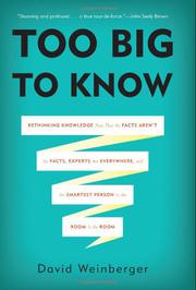 Cover art for TOO BIG TO KNOW