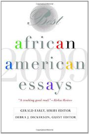 Cover art for BEST AFRICAN AMERICAN ESSAYS: 2009
