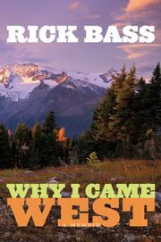 Cover art for WHY I CAME WEST