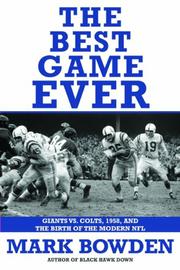 Book Cover for THE BEST GAME EVER
