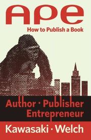 Book Cover for APE: AUTHOR, PUBLISHER, ENTREPRENEUR
