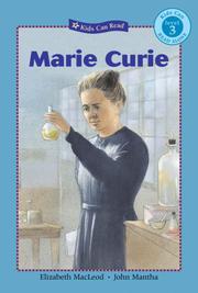 Cover art for MARIE CURIE