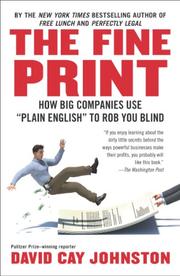 Book Cover for THE FINE PRINT