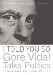 Cover art for I TOLD YOU SO