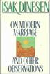 Cover art for ON MODERN MARRIAGE AND OTHER OBSERVATIONS