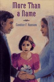 Cover art for MORE THAN A NAME