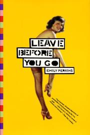 Cover art for LEAVE BEFORE YOU GO