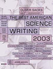 Book Cover for THE BEST AMERICAN SCIENCE WRITING 2003