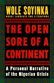 Cover art for THE OPEN SORE OF A CONTINENT
