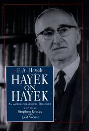 Cover art for HAYEK ON HAYEK