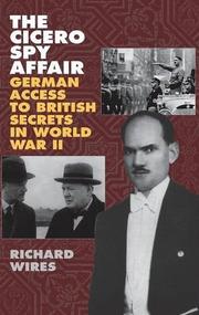 Cover art for THE CICERO SPY AFFAIR