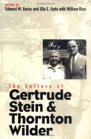 Book Cover for THE LETTERS OF GERTRUDE STEIN AND THORNTON WILDER