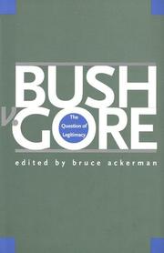 Cover art for BUSH V. GORE
