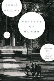 Cover art for MATTERS OF HONOR