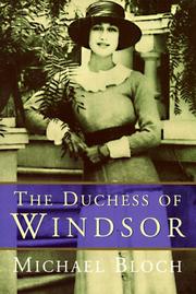 Cover art for THE DUCHESS OF WINDSOR