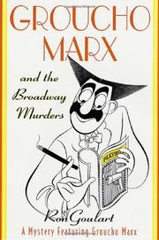 Cover art for GROUCHO MARX AND THE BROADWAY MURDERS