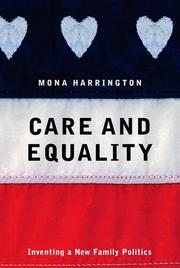 Book Cover for CARE AND EQUALITY