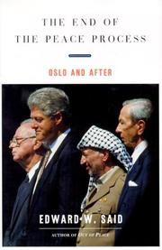 Book Cover for THE END OF THE PEACE PROCESS