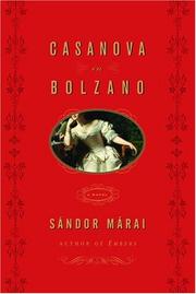 Cover art for CASANOVA IN BOLZANO