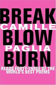 Book Cover for BREAK, BLOW, BURN