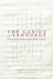 Cover art for THE GENIUS OF LANGUAGE