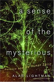 Cover art for A SENSE OF THE MYSTERIOUS
